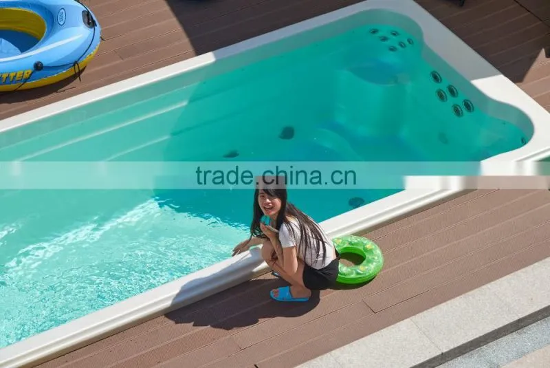 1.6m Depth Deluxe Freestanding Us Aristech Acrylic swim spa pool 6 m