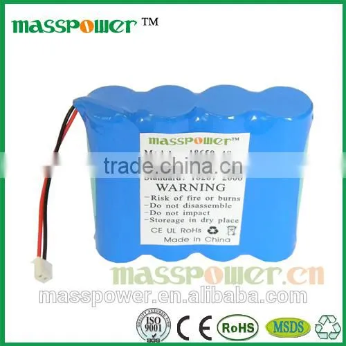 China Electronics Market Flashlight batteries with 18650 battery cell 7.4v 6200mah