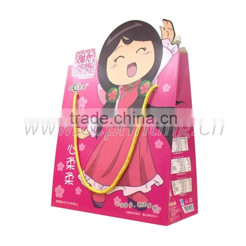 China custom kids birthday party gift paper bags with handles