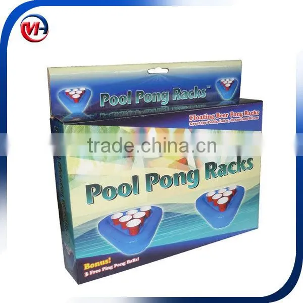 Inflatable Beer Pong Rack/Pool Pong Rack Floating /Beer Pong Set