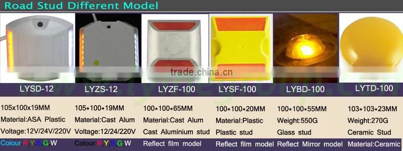 New road reflectors cat eyes glass model