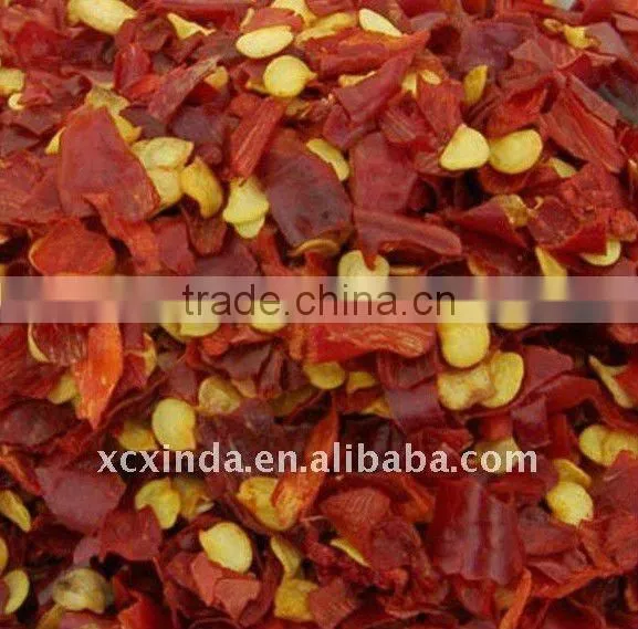 very hot dried red chilli flakes