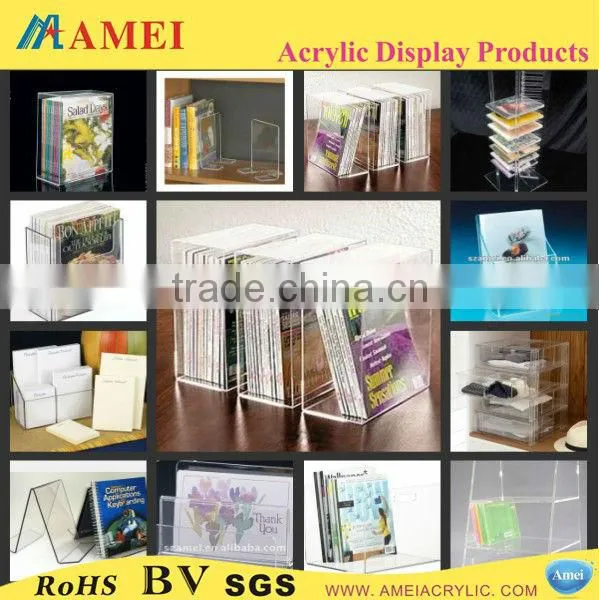 durable acrylic file folder magazine holder
