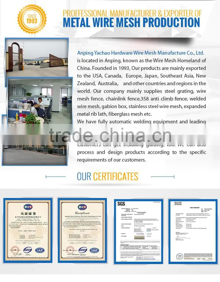 hign quality galvanized welded wire mesh