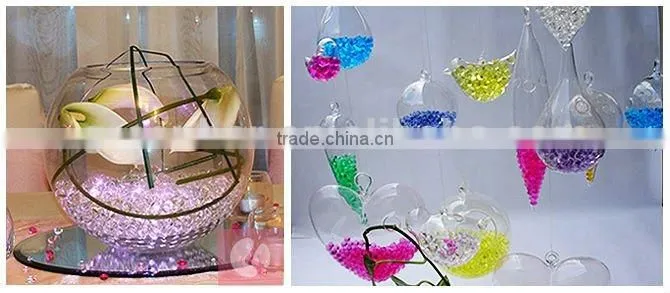 Purple floral gel beads water crystals