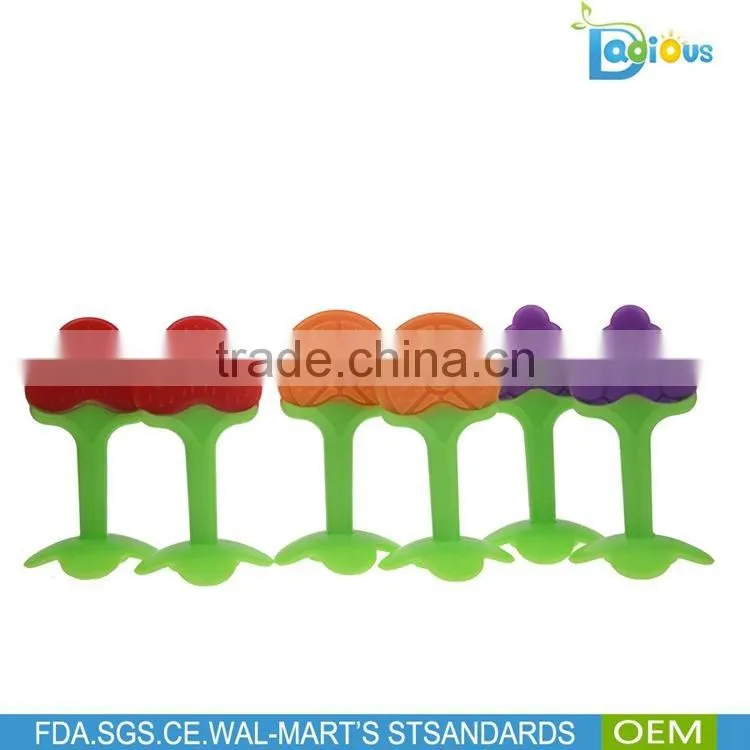 Wholesale Soft Safety Fruit Bulk Teething Teether Toy Silicone Beads