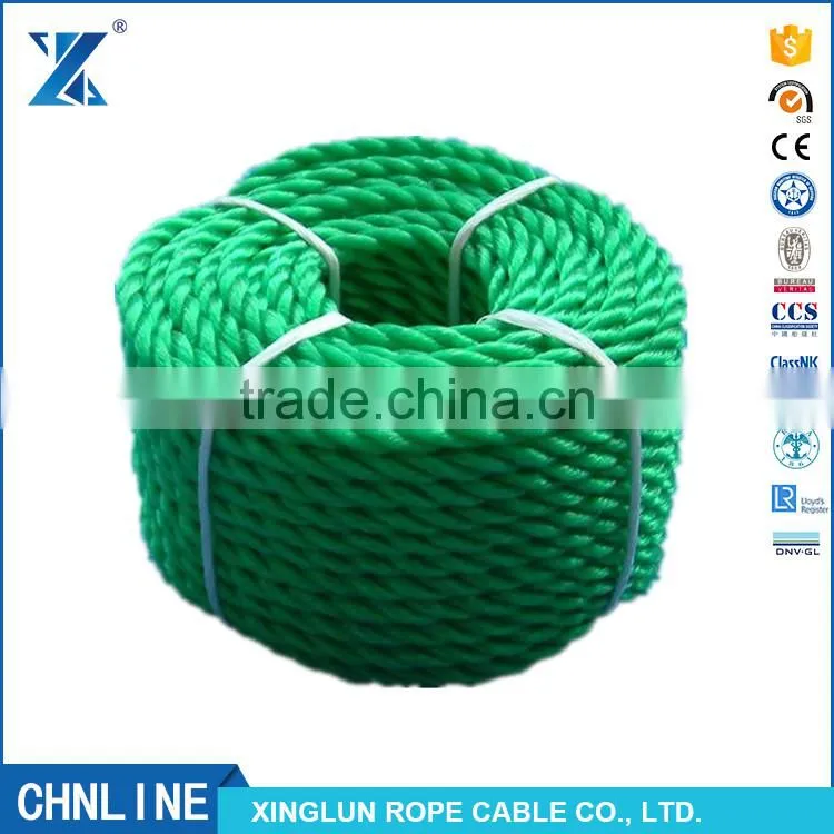XLROPE 3 strands durable multi color PE Rope