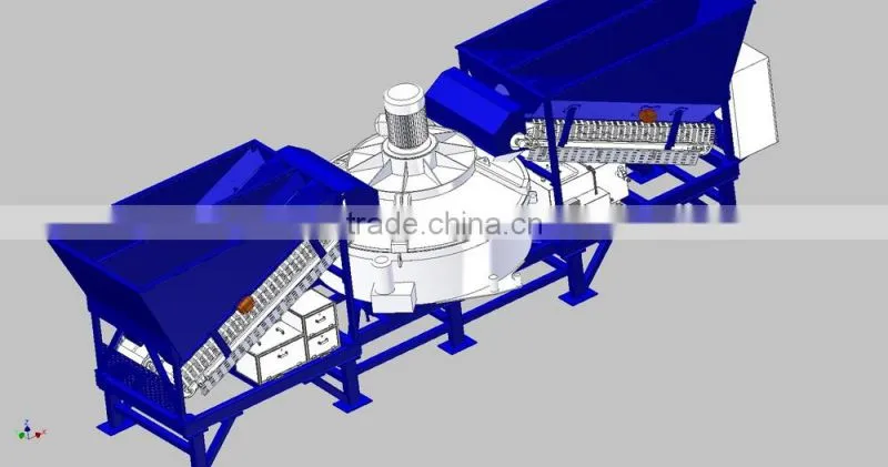 Four hoppers 10-16m3/h mobile Concrete batching plant,small concrete batching plant,concrete plant