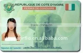 Plastic ID barcode card