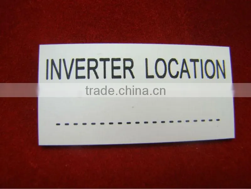engraved ABS plastic Tag