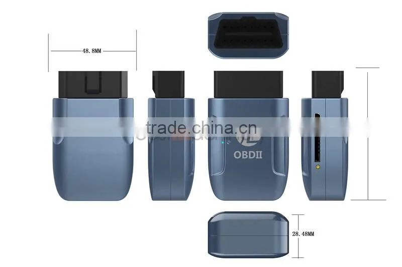 Real Time Tracking OBDII mini GPS GSM Tracker Wirless Bluetooth OBD GPS Tracker