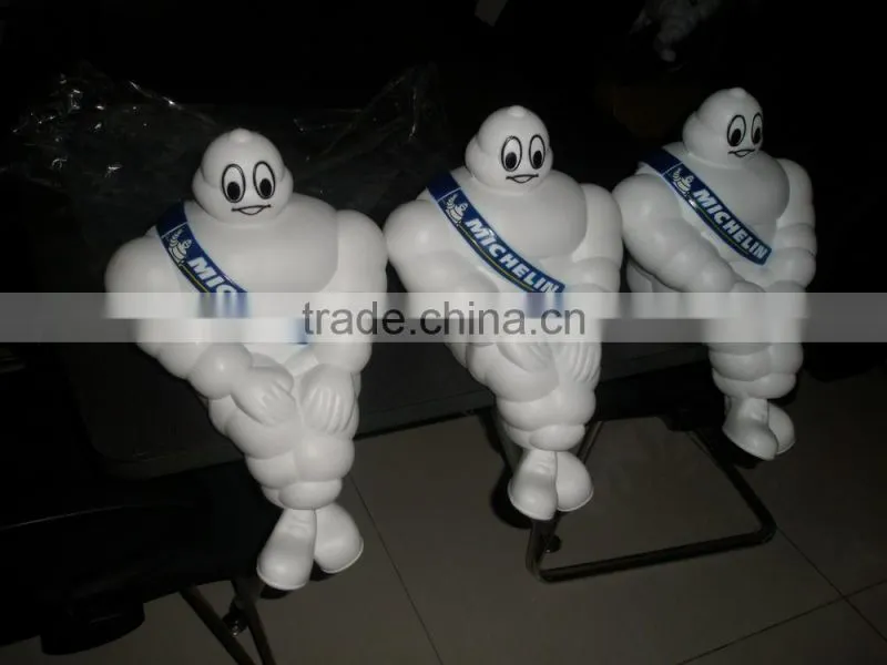 OEM Blow Molding Factory, 3D Cartoon toy,Plastic Doll M ichelin Man.