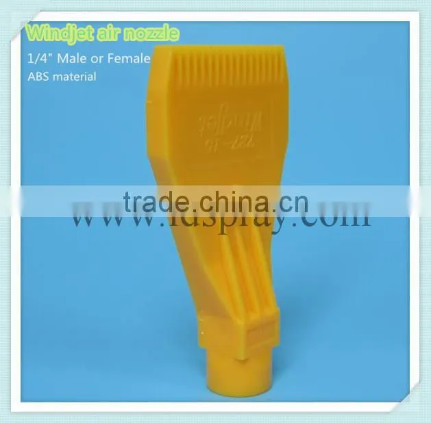 Female thread middle one hole ABS plastic windjet copressed air nozzle