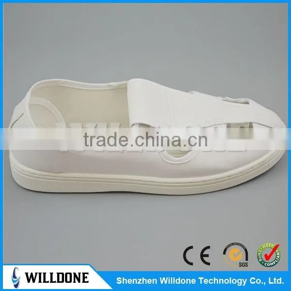 HOT!!! White Leather ESD Shoes, 4-Hole Antistatic Shoes