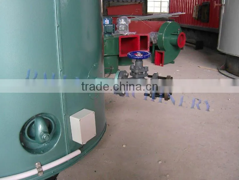 Oil fired steam boiler