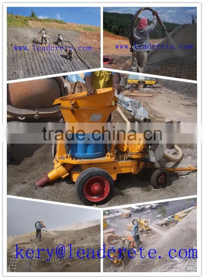 LZ9 large sized gunite spray dry concrete shotcrete machine