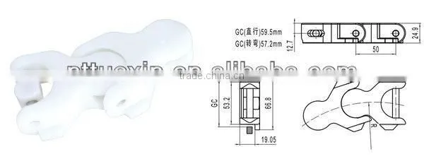 1701TAB Multiflex Chains,flat top chains