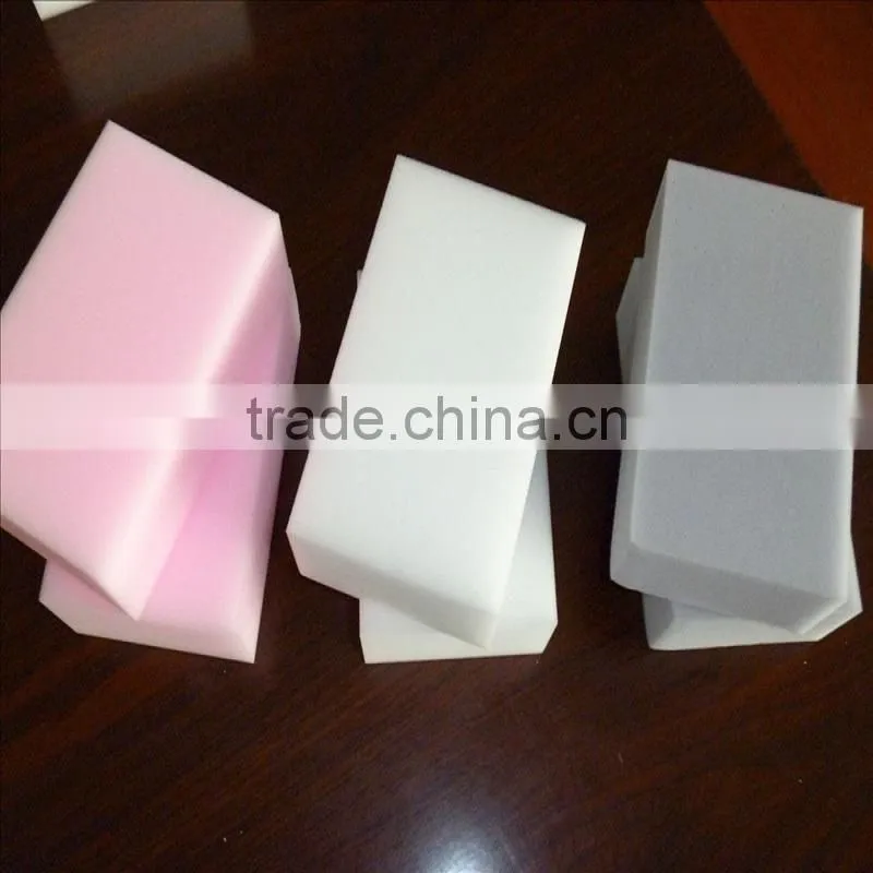 10x7x3cm pink / grey/white cleaning melamine sponge for Singapore