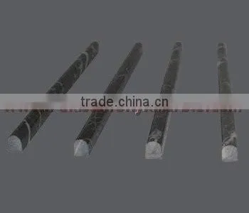 NATURAL BLACK AND GOLD (MICAEL ANGELO) MARBLE PENCIL MOLDING