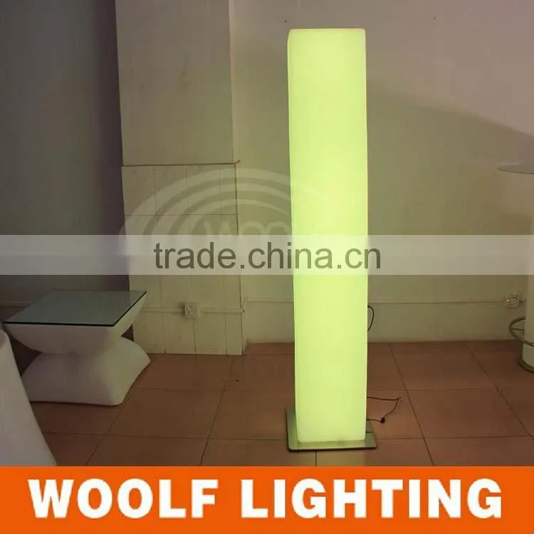 led decorative plastic lighted square columns