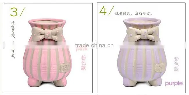 Indoor decor small hand-painted ceramic flower pots for succulent plants