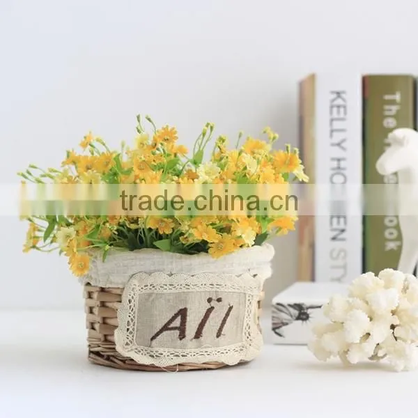 HOT 100%Handmade Natural decorative flower baskets
