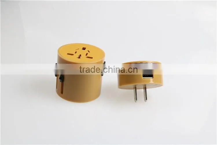 USB Global Travel Adapter For New Year's Gift and Travel Gift of 3.1A with LED light