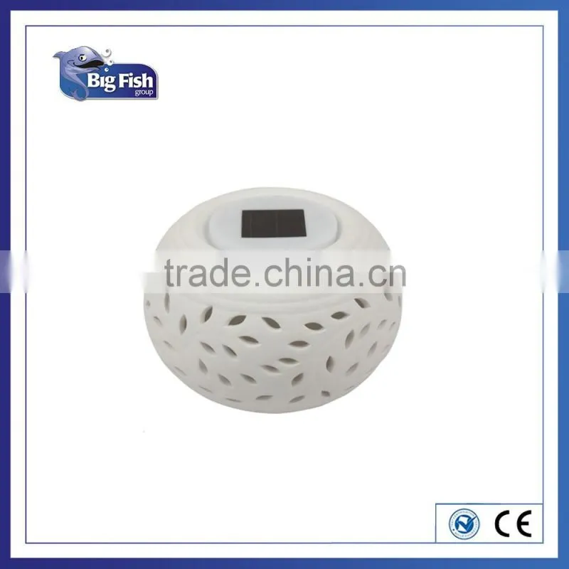 Colour Changing Solar Ceramic Stone LED garden lawn light