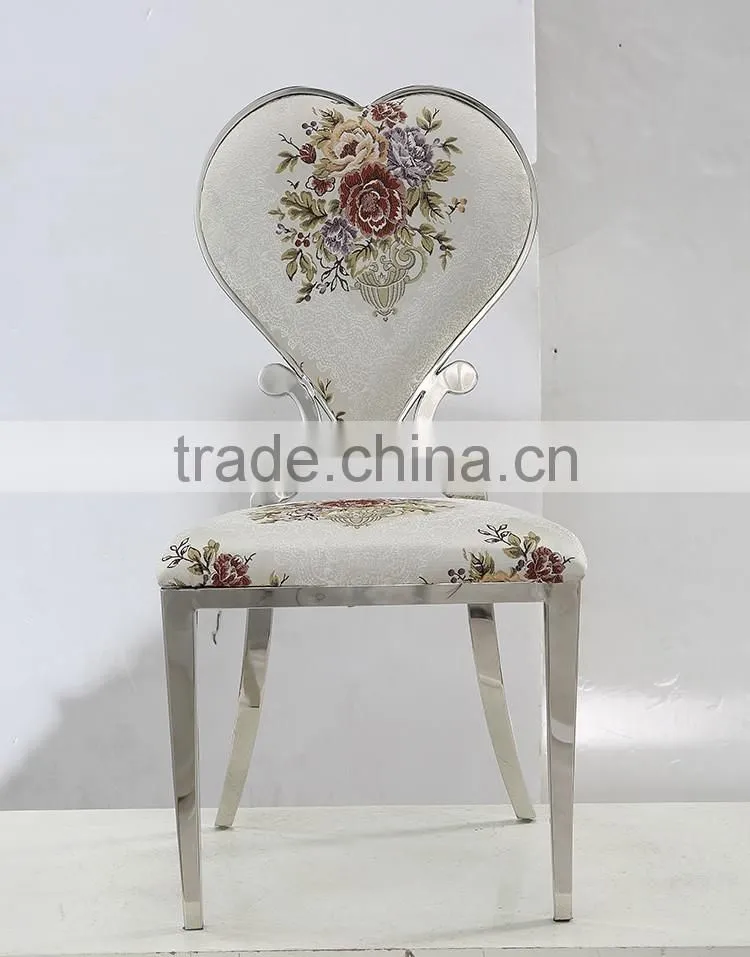 New design stainless steel dining chair for living room