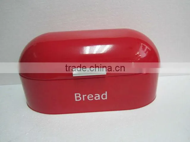 CURVED STEEL ROLL TOP BREAD BIN KITCHEN FOOD STORAGE BLACK BOX
