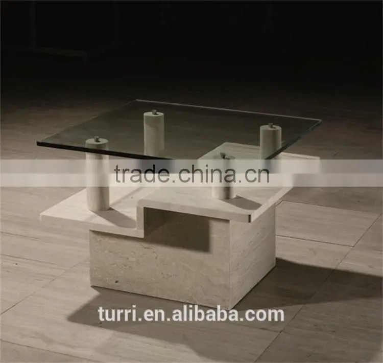 modern marble glass top coffee table