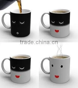 11oz ceramic magic mug,color changing mug with lovely design