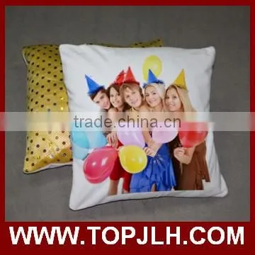 2017 hot wholesale sublimation logo printed pillow covers