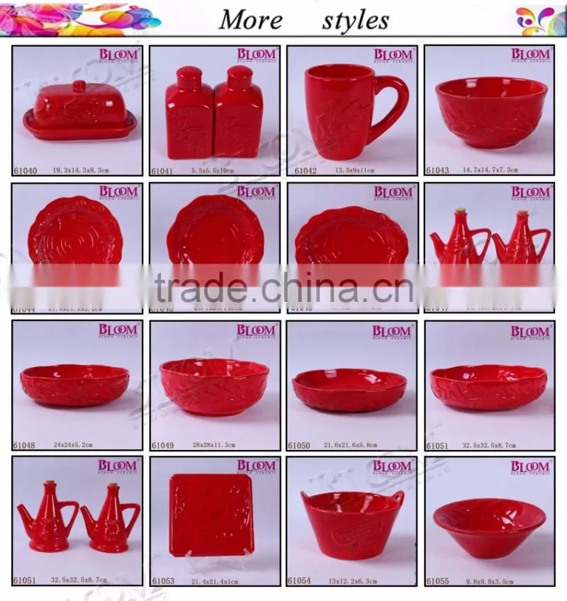 wholesale olive branch desgin ceramic candy dish