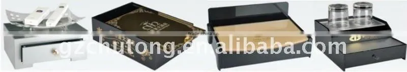 2011 Newest Hotel acrylic amenity box tray