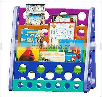 LT-2151L Children educational furniture, kids lovely plastic bookshelf