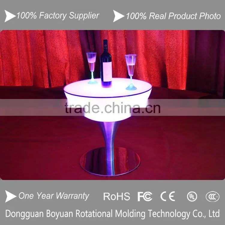 LED high top cocktail table for events and led illuminated cocktail table