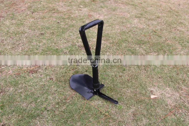 mini multi-functional survival foldable hunting camping military shovel with pickexe