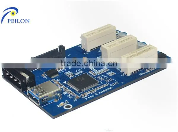 60cm USB 3.0 Cable Power 6PIN PCIE Express for Bitcoin pci-e to pci converter card pci express to usb 3.0 converter for bitcoin