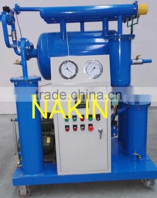 High Quality Nakin ZY Single Stage Vacuum Insulating Oil Purifier