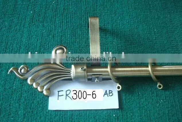 antique brass metal curtain rod with beest choosing finals
