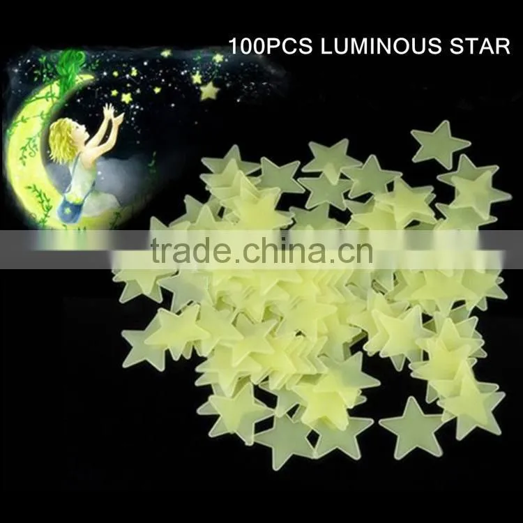 Fashion decorativeDIY wall sticker , Luminous patch fluorescent strips sitting room wall stickers TV setting post