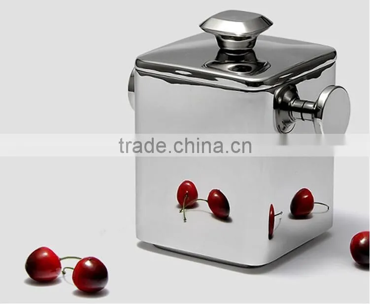 1.2L Stainless steel Square ice wine bucket for Restaurant