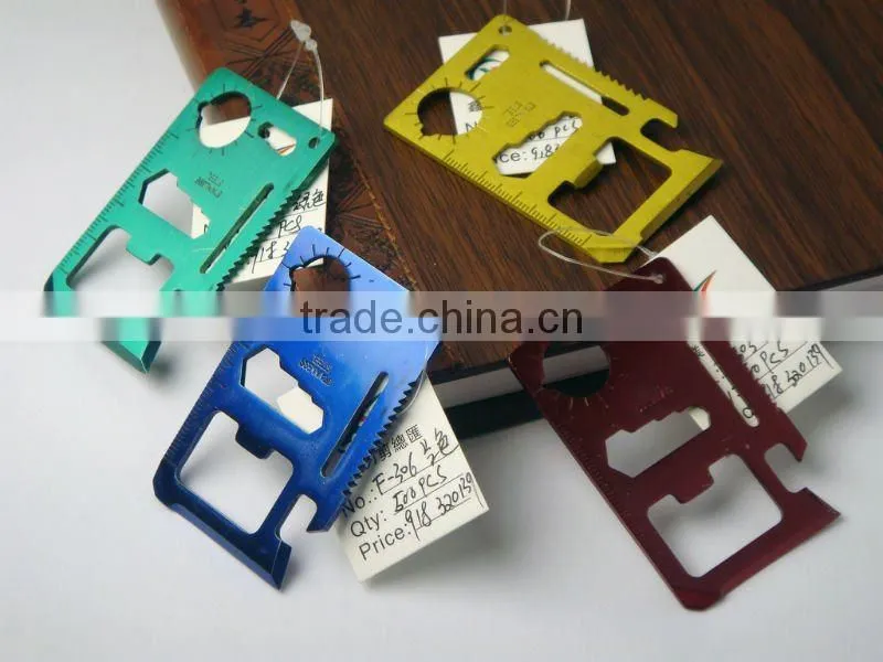 Multi functional stainless steel folding pocket knife multifunction keychain knife strider knife tools set T306