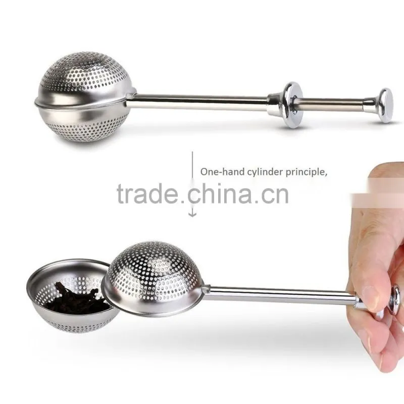 WCR269 Good quality Stainless Steel Tea tools Tea Strainer Tea Infuser Long bending handle Durable and Rust Resistant