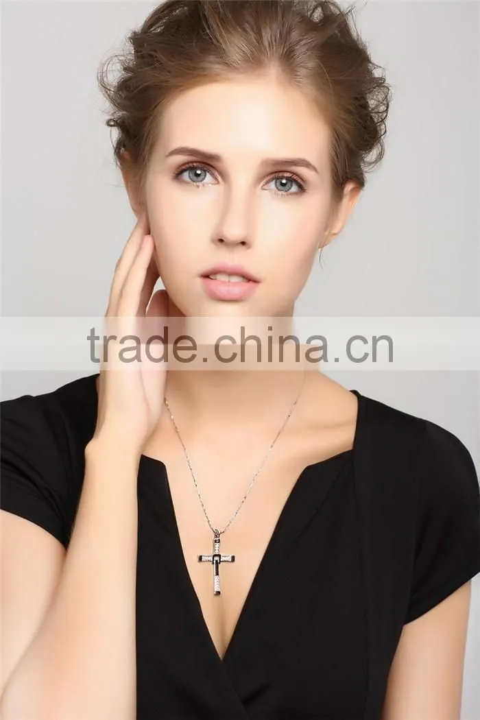 925 Sterling Silver Jewelry pendant Popular Cross Forever Design for lovers