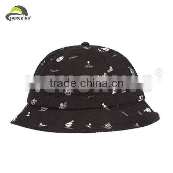Plain Soccer Wholesale Blank Black Leather Bucket Hats