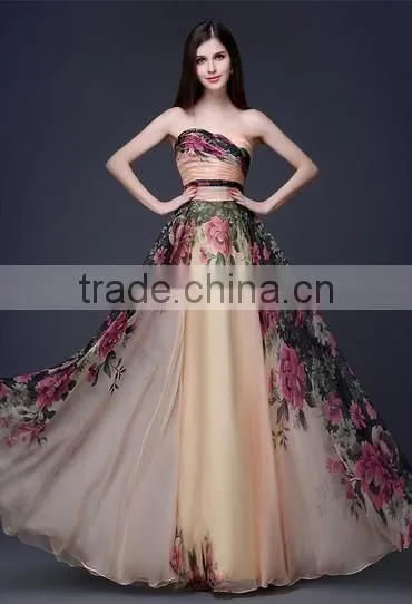 women casual one piece long sleeveless floral maxi dress