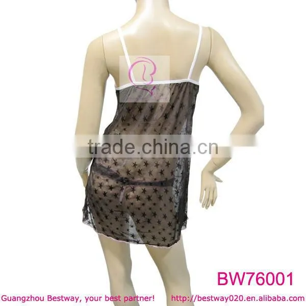 Lingerie manufacturer produce transparent materials lingerie in guangzhou