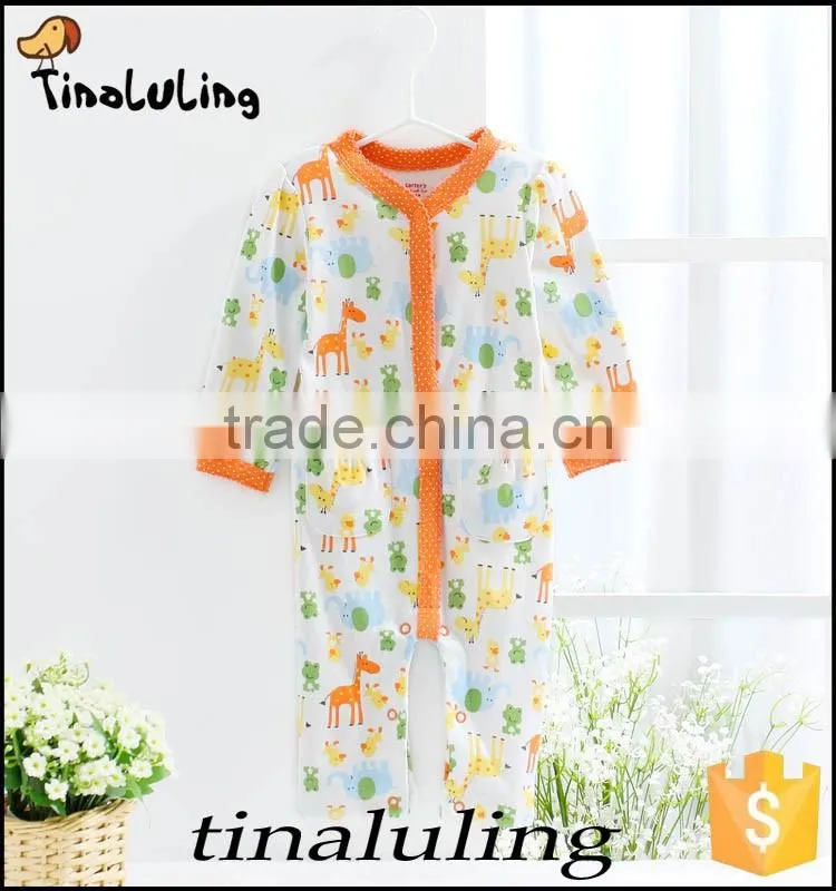 2016 latest newborn baby jumpsuits baby romper elephant cotton bodysuits baby products